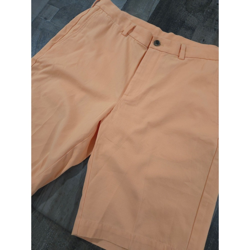 Brooks Brothers Luxury Casual Men's 36 Orange Summer Chino Shorts Lightweight